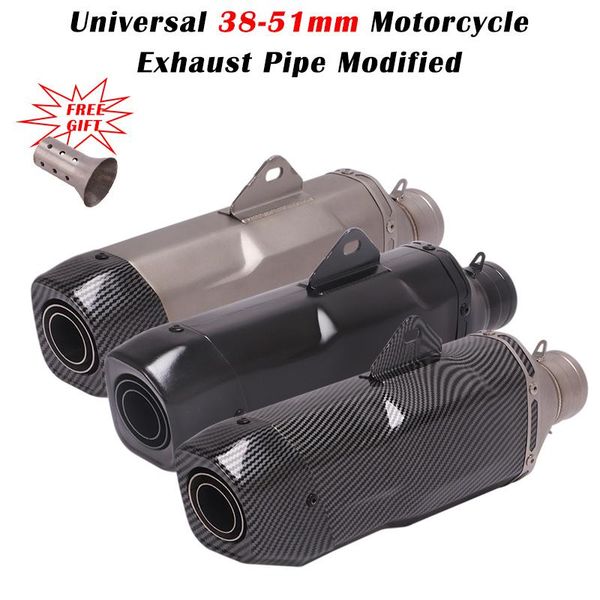 motorcycle exhaust system 51mm universal pipe escape modified muffler db killer for ninja400 zx-10r cb400 r6 vfr 400 gsxr1000
motorcycle exhaust system 51mm universal pipe escape modified muffler db killer for ninja400 zx-10r cb400 r6 vfr 400 gsxr1000