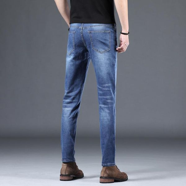 men's jeans brand business classic casual fashion trousers slim denim overalls pants men, Blue
men's jeans brand business classic casual fashion trousers slim denim overalls pants men, Blue