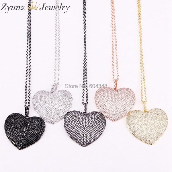 pendant necklaces 5 strands zyz300-4100 micro pave full cz stone necklace lovely heart & pendants women lady gifts, Silver
pendant necklaces 5 strands zyz300-4100 micro pave full cz stone necklace lovely heart & pendants women lady gifts, Silver
