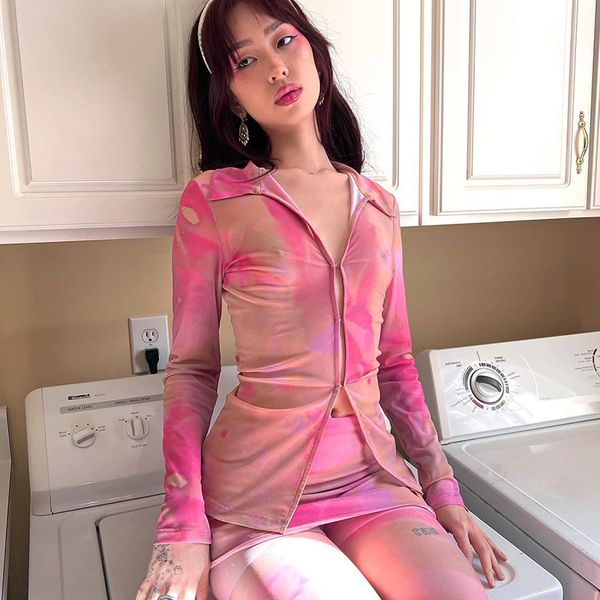 spring and summer new thin mesh printing long-sleeved cardigan t-shirt skirt two-piece women's temperament all-match cx220303, White
spring and summer new thin mesh printing long-sleeved cardigan t-shirt skirt two-piece women's temperament all-match cx220303, White