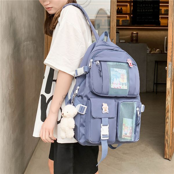 backpack beautiful simple school rucksack women's casual backpacks for girls solid korean bags great capacity 31la
backpack beautiful simple school rucksack women's casual backpacks for girls solid korean bags great capacity 31la