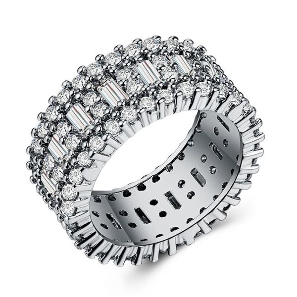 wedding rings engagement band ring with round brilliant cubic zirconia prong setting korean style jewelry fashion for women & men, Slivery;golden
wedding rings engagement band ring with round brilliant cubic zirconia prong setting korean style jewelry fashion for women & men, Slivery;golden