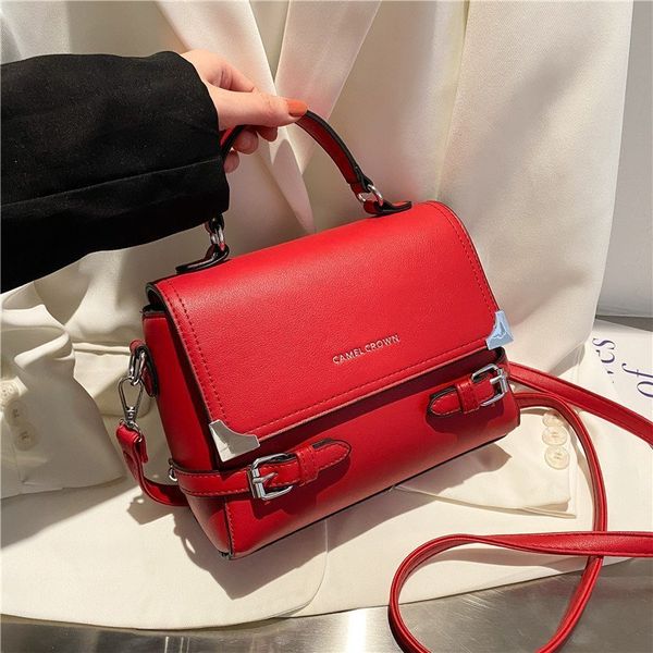 handbag bag women's 2021 fashion hand-held multi-color optional texture versatile one shoulder messenger, Black;red
handbag bag women's 2021 fashion hand-held multi-color optional texture versatile one shoulder messenger, Black;red