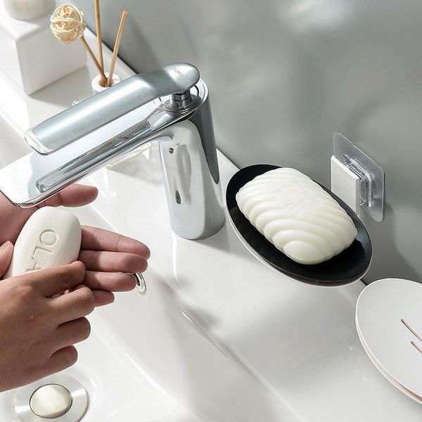 creative soap box wall-mounted suction cup soap holder punch drain rack simple dish for bathroom products
creative soap box wall-mounted suction cup soap holder punch drain rack simple dish for bathroom products