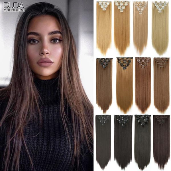 synthetic wigs 22inch straight hairpieces 16 clips in false styling hair clip for white women heat resistant, Black
synthetic wigs 22inch straight hairpieces 16 clips in false styling hair clip for white women heat resistant, Black