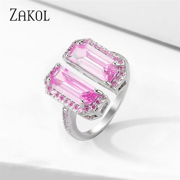 cluster rings zakol 2021 exquisite shining exaggerated crystal zirconia cut rectangle colorful zircon open for women girls jewelry, Golden;silver
cluster rings zakol 2021 exquisite shining exaggerated crystal zirconia cut rectangle colorful zircon open for women girls jewelry, Golden;silver