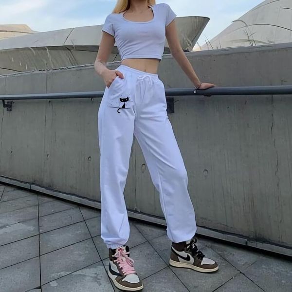 women's pants & capris 2021 four seasons casual sports pants, suitable for dating, shopping, daily life and other occasions pantalon po, Black;white
women's pants & capris 2021 four seasons casual sports pants, suitable for dating, shopping, daily life and other occasions pantalon po, Black;white