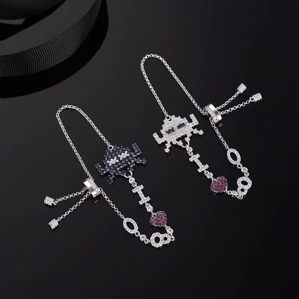 link, chain bracelet fashion sterling sliver robot design bracelets luxury cute women lady girl ggift retractable, Black
link, chain bracelet fashion sterling sliver robot design bracelets luxury cute women lady girl ggift retractable, Black