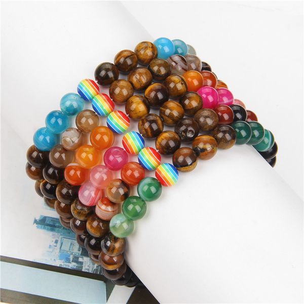 beaded bracelet 8mm natural stone beads men brown tiger eye agates lucky bracelets women colorful rainbow charm bracelet, Golden;silver
beaded bracelet 8mm natural stone beads men brown tiger eye agates lucky bracelets women colorful rainbow charm bracelet, Golden;silver