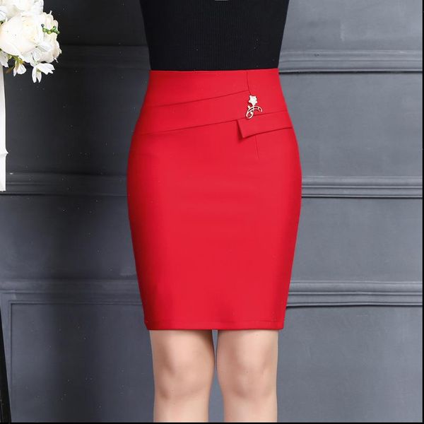 2021 new arrivals women office skirt fashion casual office solid color brooch high waist package hip red black mini skirt
2021 new arrivals women office skirt fashion casual office solid color brooch high waist package hip red black mini skirt