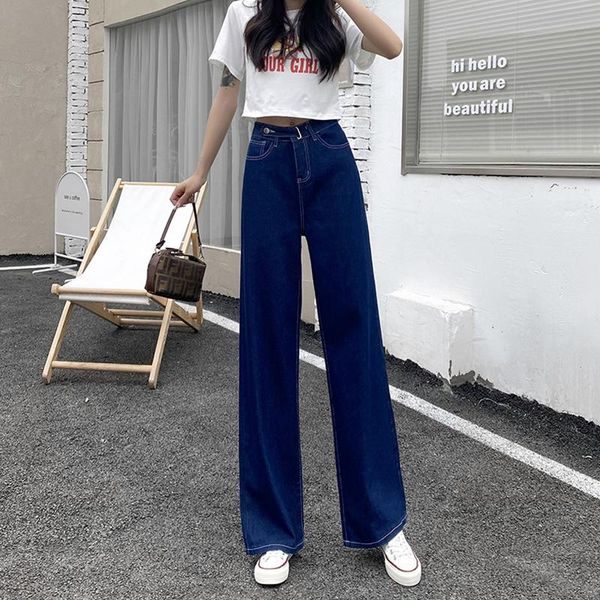 women's jeans trendy streetwear female high waist loose straight dark blue long denim pants retro women wide leg chic ladies trousers
women's jeans trendy streetwear female high waist loose straight dark blue long denim pants retro women wide leg chic ladies trousers
