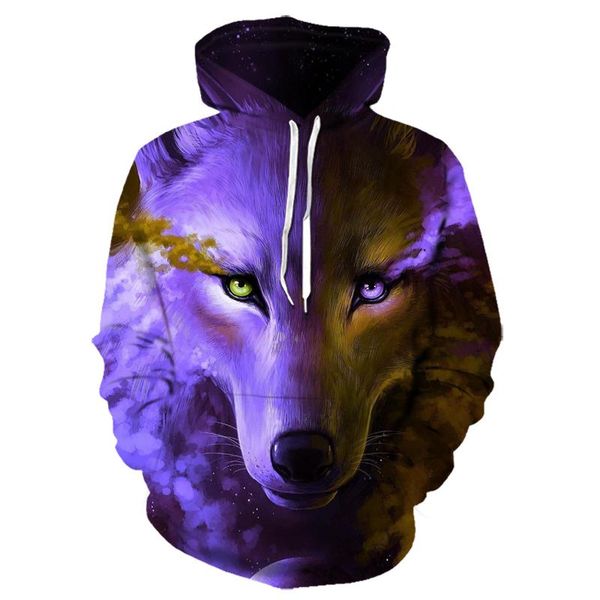 men's hoodies & sweatshirts large size fashion men wolf animal 3d printed hooded shinning werewolf design harajuku hoody, Black
men's hoodies & sweatshirts large size fashion men wolf animal 3d printed hooded shinning werewolf design harajuku hoody, Black