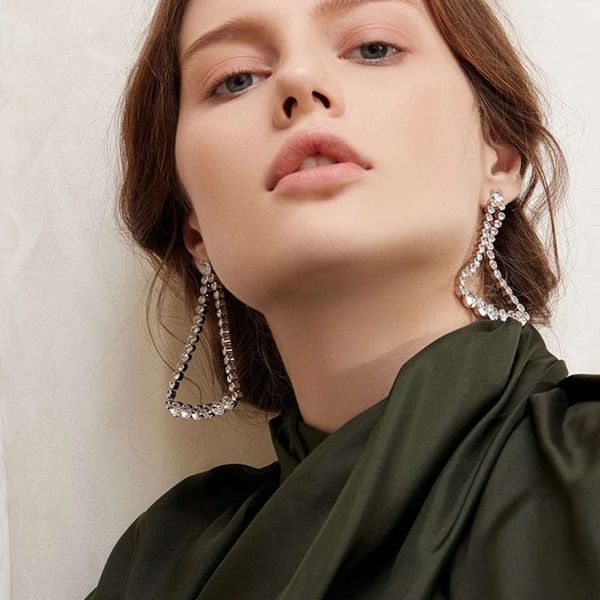 hbp fashion design fashionable geometric triangle hollow diamond large ring earrings, Silver
hbp fashion design fashionable geometric triangle hollow diamond large ring earrings, Silver