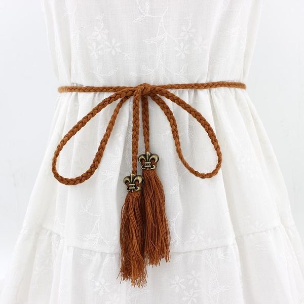 belts 2021 sell pearl kniited belt womens style candy colors rope braid female for dress, Black;brown
belts 2021 sell pearl kniited belt womens style candy colors rope braid female for dress, Black;brown