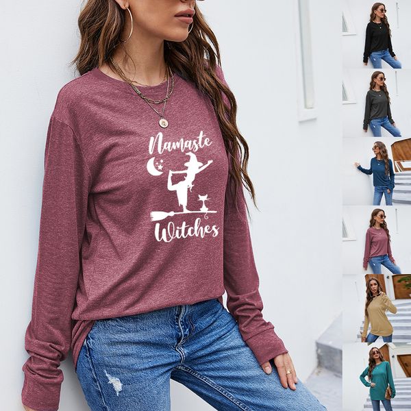 2021 autumn halloween sweater women's round neck halloween print long sleeve top, Black
2021 autumn halloween sweater women's round neck halloween print long sleeve top, Black
