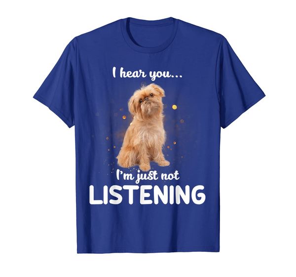 brussels griffon i hear you not listening t-shirt, White;black
brussels griffon i hear you not listening t-shirt, White;black