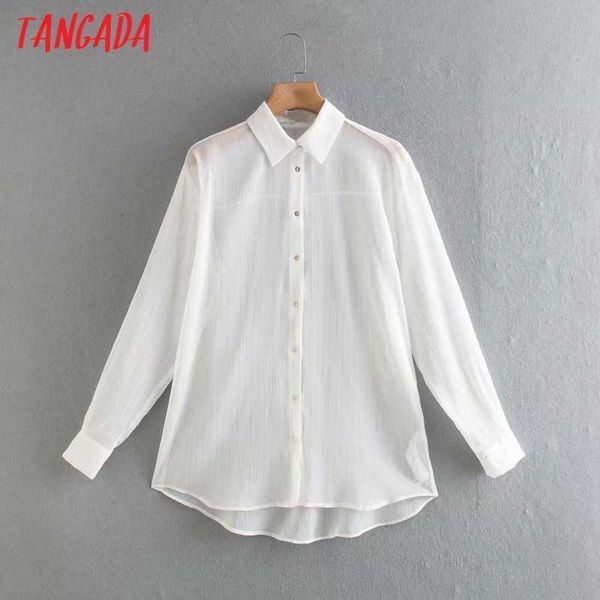 tangada women golden yarn white shirt long sleeve turn down collar chic female blusas xn193 210609
tangada women golden yarn white shirt long sleeve turn down collar chic female blusas xn193 210609
