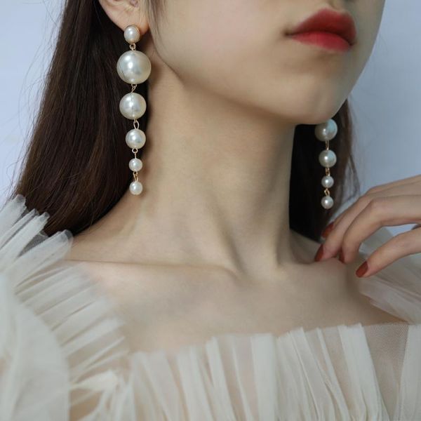 dangle & chandelier 2021 simple round pearl geometric jewelry ring for women engagement wedding gift ear long pendant studs earring, Silver
dangle & chandelier 2021 simple round pearl geometric jewelry ring for women engagement wedding gift ear long pendant studs earring, Silver