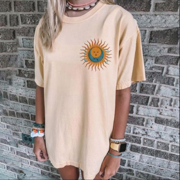 2021 fashion oversized t shirts for women harajuku summer short sleeve tshirt sun moon printed t shirt womens retro 90s, White
2021 fashion oversized t shirts for women harajuku summer short sleeve tshirt sun moon printed t shirt womens retro 90s, White