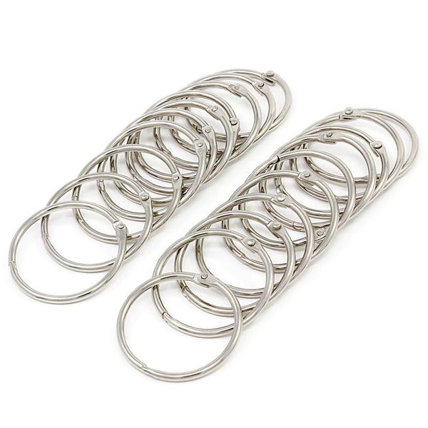 100pcs 19mm loose leaf binder rings key rings book binder for scrapbook//craft