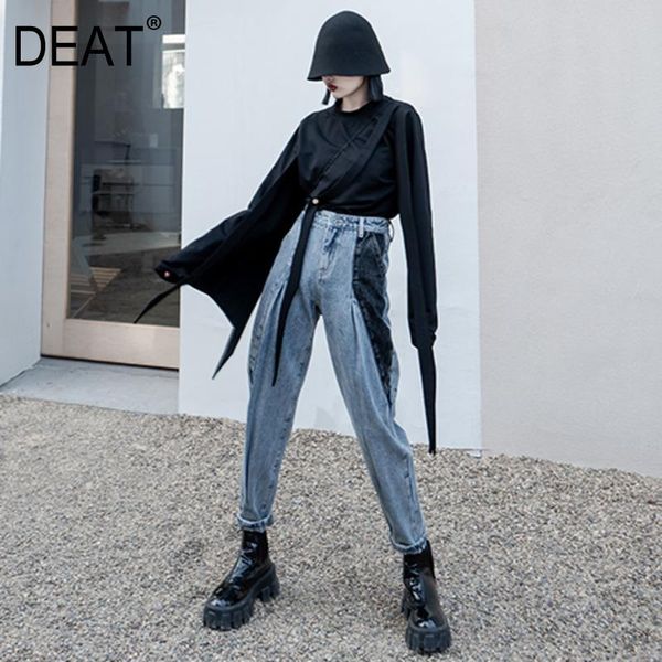 women's t-shirt deat 2021 autumn and winter fashion casual high street long sleeve slits crew neck women loose thin sg839, White
women's t-shirt deat 2021 autumn and winter fashion casual high street long sleeve slits crew neck women loose thin sg839, White