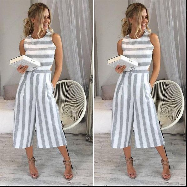 2018 striped jumpsuit rompers for women overalls ladies loose calf length wide pants for woman jumpsuits for girls cut out waist, Black;white
2018 striped jumpsuit rompers for women overalls ladies loose calf length wide pants for woman jumpsuits for girls cut out waist, Black;white