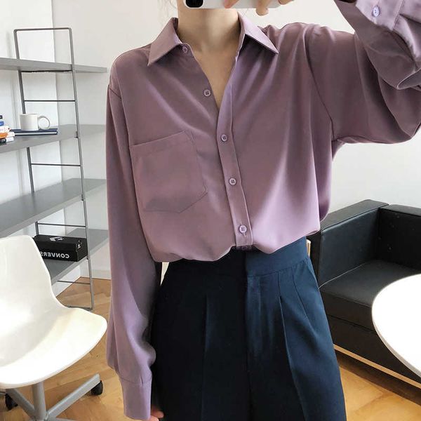 women's knits & tees autumn long sleeve chiffon blouse turn down collar s pocket for elegant white shirt 7tbc
women's knits & tees autumn long sleeve chiffon blouse turn down collar s pocket for elegant white shirt 7tbc