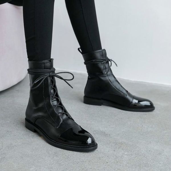 dress shoes south korea 100 british comfortable tie leather tip low heel martin boot woman flat bottom short 25na, Black
dress shoes south korea 100 british comfortable tie leather tip low heel martin boot woman flat bottom short 25na, Black