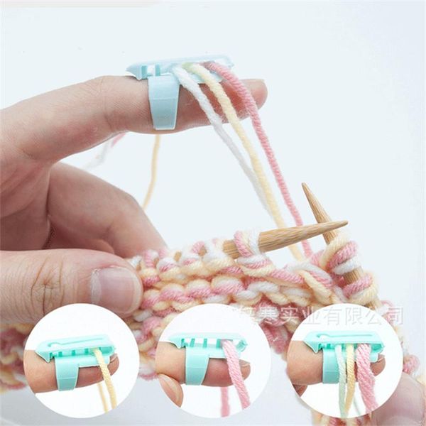 sewing notions & tools 4pcs/set yarn guides knitting thimble ring type finger wear spring plastic needle, Black 
sewing notions & tools 4pcs/set yarn guides knitting thimble ring type finger wear spring plastic needle, Black