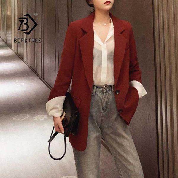women's suits & blazers spring chic red blazer jacket full sleeve single breasted notched female lady loose streetwear coat c96117z, White;black
women's suits & blazers spring chic red blazer jacket full sleeve single breasted notched female lady loose streetwear coat c96117z, White;black