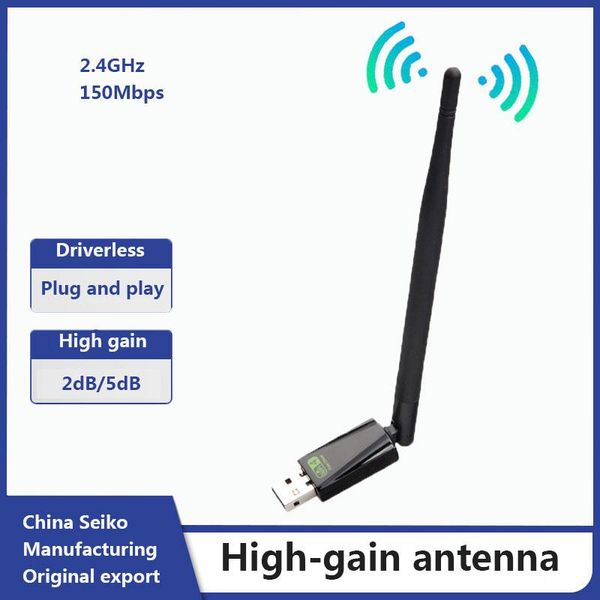 hubs mini network card usb wifi adapter 2.4g 150mbps 2/5dbi wi-fi pc with rotatable antenna for lapdongle
hubs mini network card usb wifi adapter 2.4g 150mbps 2/5dbi wi-fi pc with rotatable antenna for lapdongle