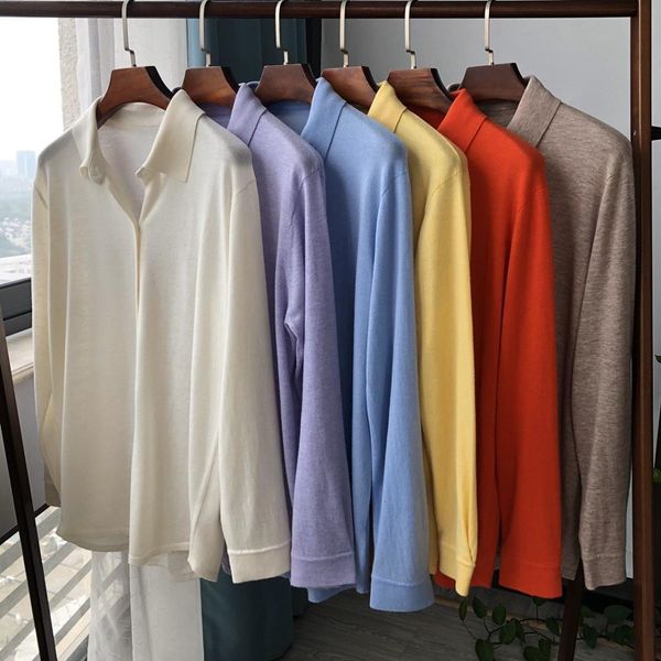 2021 new women's 100% wool sweater turn-down collar single breasted early autumn knit cardigans 40cn, White;black
2021 new women's 100% wool sweater turn-down collar single breasted early autumn knit cardigans 40cn, White;black