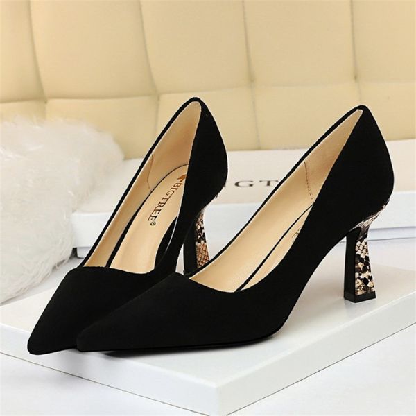 european and fashion simple leopard color-coded single-color matching shoes suede mouth shallow pointed to feminine v5xk, Black
european and fashion simple leopard color-coded single-color matching shoes suede mouth shallow pointed to feminine v5xk, Black