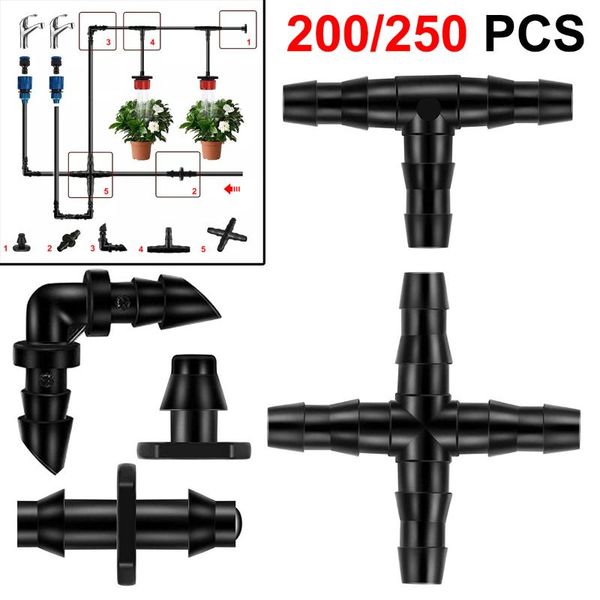 watering equipments 200/250pcs pe pipe tee elbow repair end plug connectors garden water drip irrigation connector
watering equipments 200/250pcs pe pipe tee elbow repair end plug connectors garden water drip irrigation connector