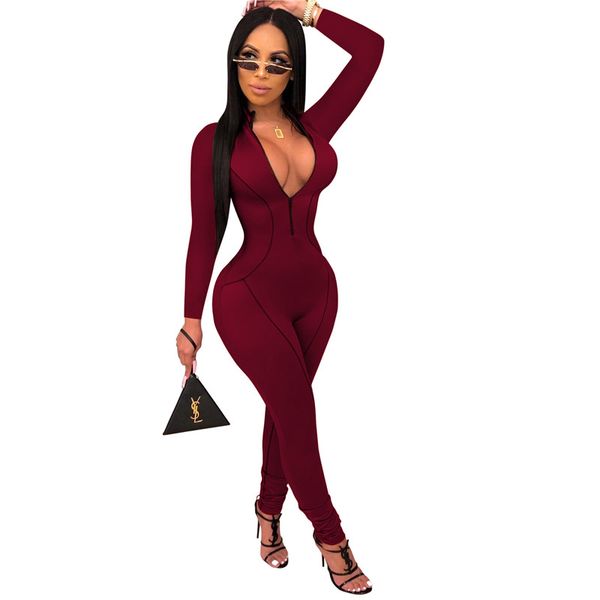 slim zipper panelled womens designer jumpsuits fashion long sleeve long stacked pants womens jumpsuits casual females clothing, Black;white
slim zipper panelled womens designer jumpsuits fashion long sleeve long stacked pants womens jumpsuits casual females clothing, Black;white