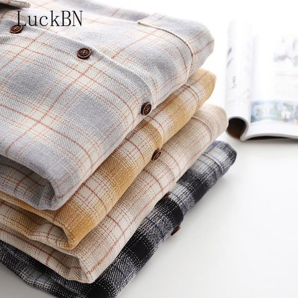 women's blouses & shirts autumn winter plaid womens long sleeve loose checked female clothes outwear casual 2021, White
women's blouses & shirts autumn winter plaid womens long sleeve loose checked female clothes outwear casual 2021, White