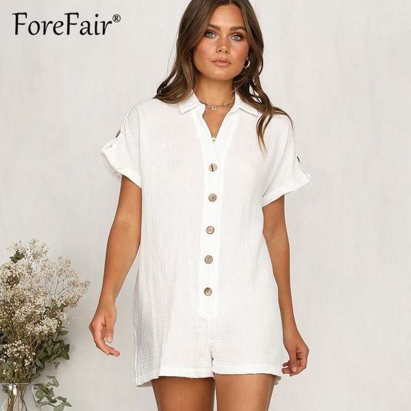 women's jumpsuits & rompers forefair women casual jumpsuit playsuit short sleeve button pocket womens 2021 white elegant playsuits femm, Black;white
women's jumpsuits & rompers forefair women casual jumpsuit playsuit short sleeve button pocket womens 2021 white elegant playsuits femm, Black;white