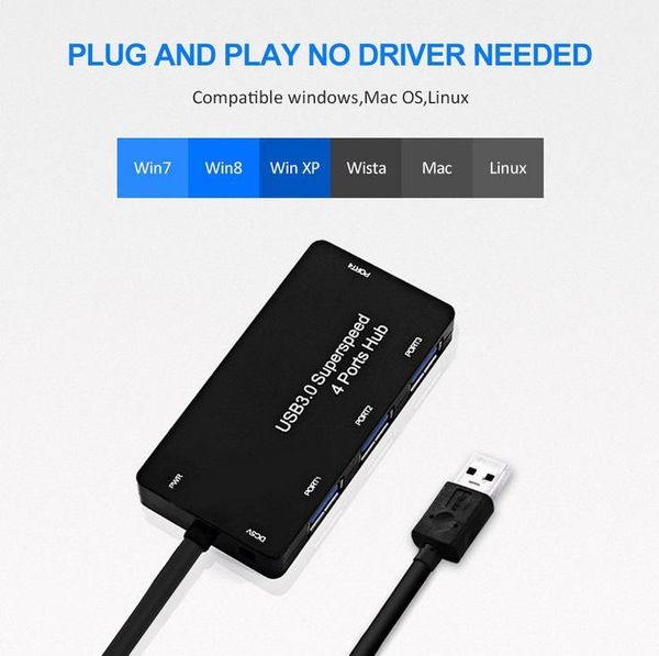 hubs beesclover ultra-thin 4-port usb 3.0 hub splitter high speed card reader led indicator light high-speed (5gmbps) r12
hubs beesclover ultra-thin 4-port usb 3.0 hub splitter high speed card reader led indicator light high-speed (5gmbps) r12