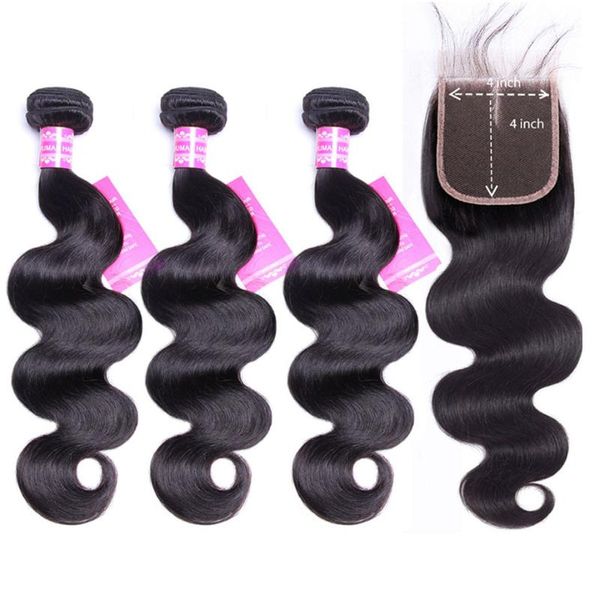 human hair bulks body wave bundles with closure remy peruvian 4x4 lace extension vrvogue, Black
human hair bulks body wave bundles with closure remy peruvian 4x4 lace extension vrvogue, Black