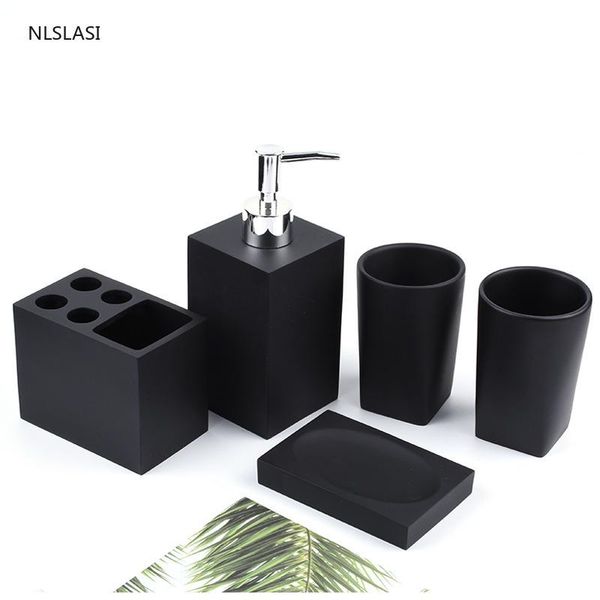 bath accessory set high-grade marbled bathroom five-piece wash el resin tools decoration
bath accessory set high-grade marbled bathroom five-piece wash el resin tools decoration