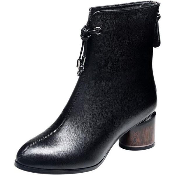 boots bzbfsky leather women's high winter black velvet thick warm shoes med heel ankle size 35-40
boots bzbfsky leather women's high winter black velvet thick warm shoes med heel ankle size 35-40