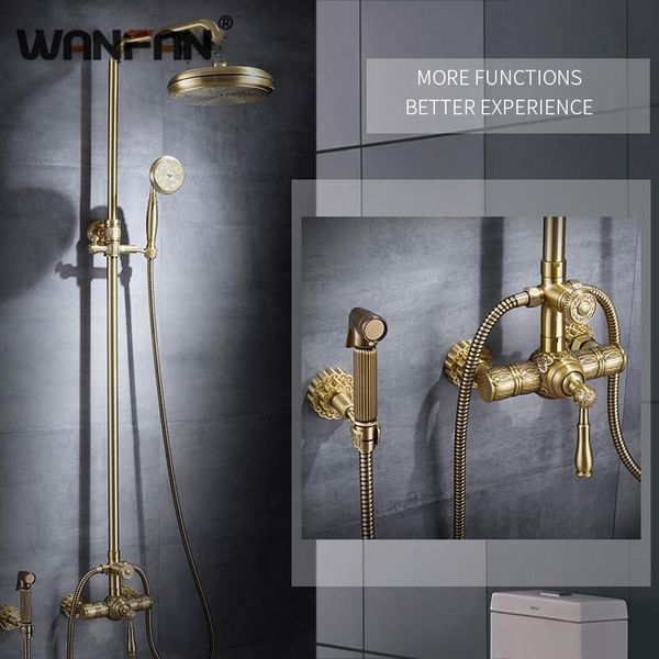 shower faucets luxury brass rain shower set dural handle wall mount gold bathroom faucet with slide bar bathtub faucet r45-512
shower faucets luxury brass rain shower set dural handle wall mount gold bathroom faucet with slide bar bathtub faucet r45-512