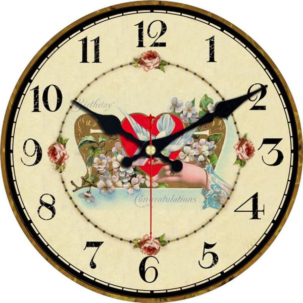wall clocks 12 inch silent round wooden clock pigeon red heart floral mother's day gift birthday party decoration
wall clocks 12 inch silent round wooden clock pigeon red heart floral mother's day gift birthday party decoration
