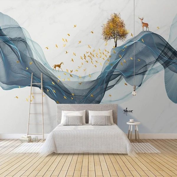 wallpapers custom mural wallpaper chinese style modern 3d abstract line ink landscape elk background wall painting papel de parede frescoes
wallpapers custom mural wallpaper chinese style modern 3d abstract line ink landscape elk background wall painting papel de parede frescoes