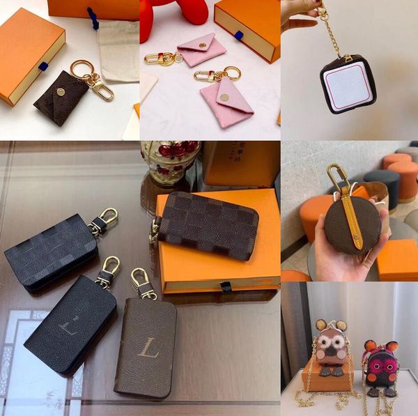 2022 classic letter printing keychain wallet keyring designer purse pendant car chain brown flower mini coin holder pink keychains bag gifts, Silver
2022 classic letter printing keychain wallet keyring designer purse pendant car chain brown flower mini coin holder pink keychains bag gifts, Silver