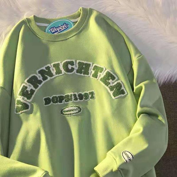 women's hoodies & sweatshirts boho green flocking printing crewneck sweatshirt women long sleeve casual preppy style couple clothes thi, Black
women's hoodies & sweatshirts boho green flocking printing crewneck sweatshirt women long sleeve casual preppy style couple clothes thi, Black