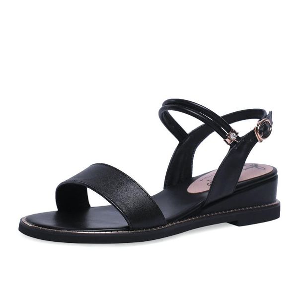 dress shoes 2021 woman buckle sandals women wedges low heels genuine leather big size, Black
dress shoes 2021 woman buckle sandals women wedges low heels genuine leather big size, Black