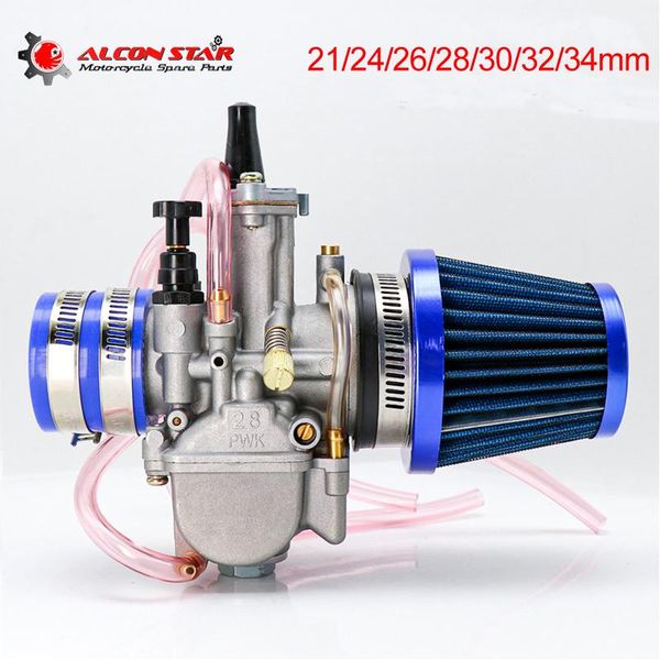 motorcycle fuel system alconstar- 21 24 26 28 30 32 34mm keihin pwk carburetor with air filter 2/4t carb fit motocross dit pit bike moped cb
motorcycle fuel system alconstar- 21 24 26 28 30 32 34mm keihin pwk carburetor with air filter 2/4t carb fit motocross dit pit bike moped cb