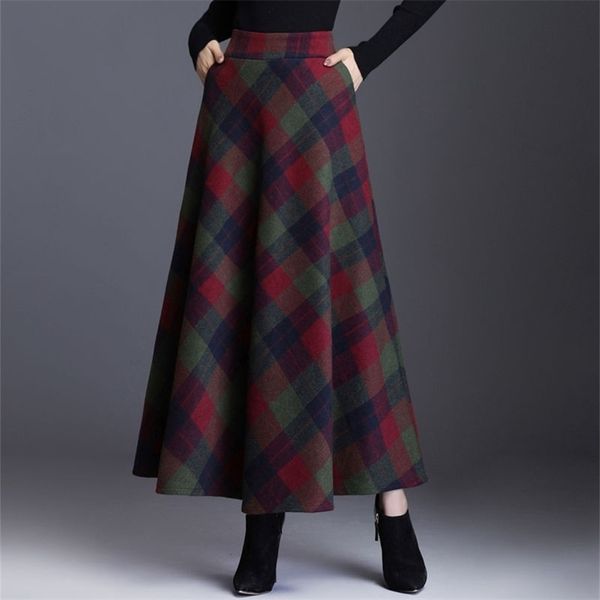plaid tall waist long skirts for women autumn winter elegant korean fashion maxi mom plus size 3xlcasual loose wool 211124, Black
plaid tall waist long skirts for women autumn winter elegant korean fashion maxi mom plus size 3xlcasual loose wool 211124, Black