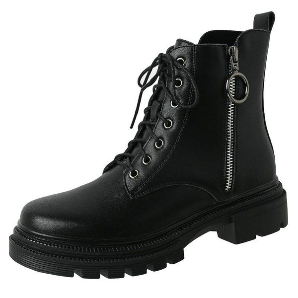 boots side zipper ankle genuine leather cross tied chunky heels pumps female winter office lady shoes woman size 41 42, Black
boots side zipper ankle genuine leather cross tied chunky heels pumps female winter office lady shoes woman size 41 42, Black